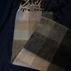 Plaid Wool Scarf